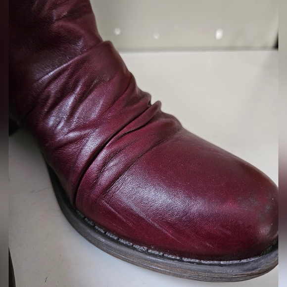 Miz Mooz Burgundy Ankle Boots - Picture 3 of 7